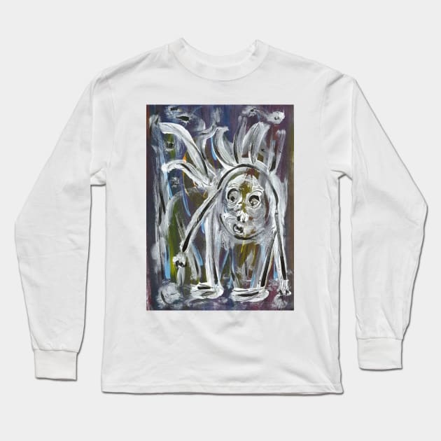 Forest Wizard Painting Long Sleeve T-Shirt by SpieklyArt